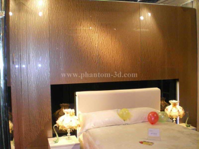 Phantom 3D decorative glass for bedroom background wall