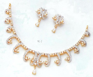 24k Gold Plated CZ Diamonds Jewelry