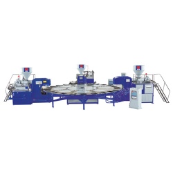 Rotary Two Color Plastic Sole Injection Moulding Machine - HM-108-3C
