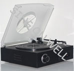 USB turntable with cassette player