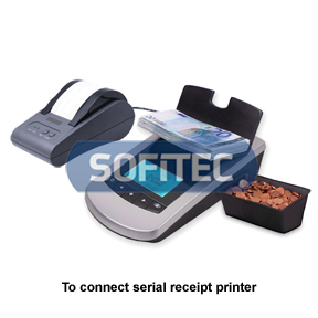 Money counter which connected with thermal printer