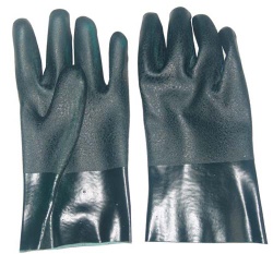 PVC sandy finished working gloves