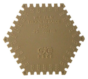 plastic wetfilm gauge