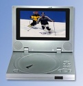 Multimedia Portable DVD player, 7 Inches TFT LCD Screen, 5 in 1, DVD/Game/USB/MPEG4/Card Reader