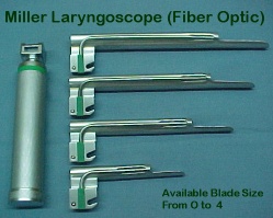 Miller Laryngoscopes (Fiber Optic) 