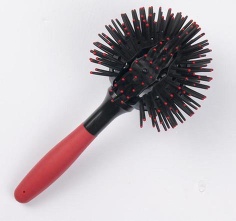 Unnique ball hair brush