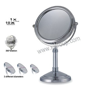 Table Cosmetic Mirror With Clock XJ-9K006C3