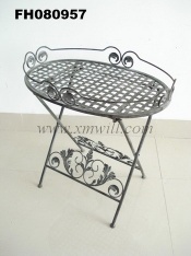wrought iron metal coffee/tea tables sets outdoor patio garden leisure furniture set living room foldable tables