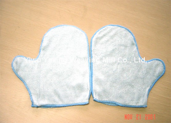microfiber cleaning gloves - q005