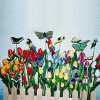 Tulip Garden W/Bird & Butterfly