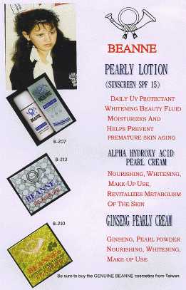 Pearly Lotion(Sunscreen SPF 15) / Alpha Hydroxy Acid Pearl Cream / Ginseng Pearly Cream - P01