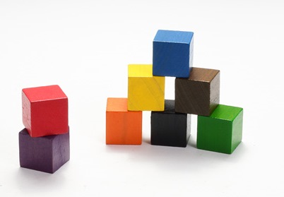wooden cubes, natural& color cubes