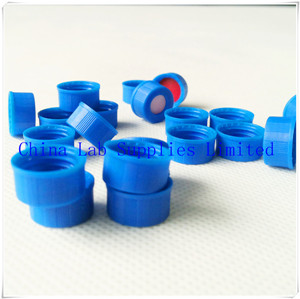 9mm Blue PP Caps with White PTFE/Red Silicone