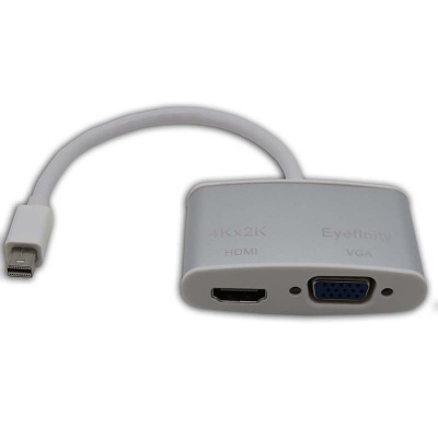 Aluminum Mini DP Display Port to HDMI VGA Adapter Cable for Mac MacBook Pro Air