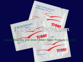 airline cleaning single wet wipes/tissue