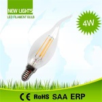 4W Candle Tail bulbs warm white LED Filament bulb