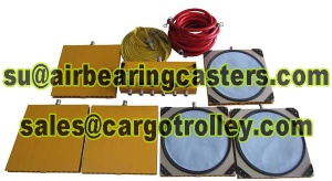 Air bearing casters easy to operate and more convenient