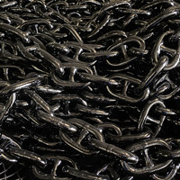 black bituminous painting, anchor chain
