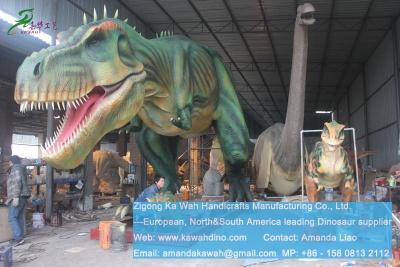 2014 new hot sale theme park big T-Rex real robotic animatronic dinosaur