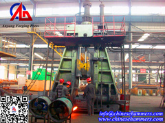 Electro hydraulic close die forging hammer