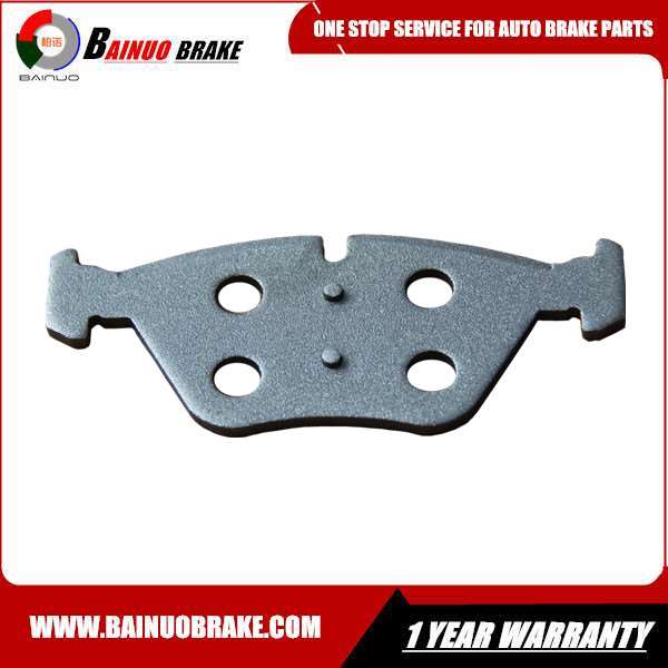 Automotive disc brake pad steel backing plates