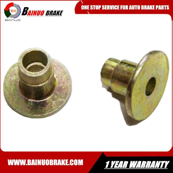 Disc brake pad rivets for fixing brake springs