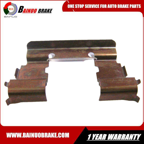 Passenger cars  Brake accessories abutment hardware slide retaining clips guide springs