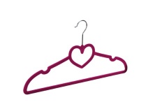 flocked Suit Hanger(with heart )