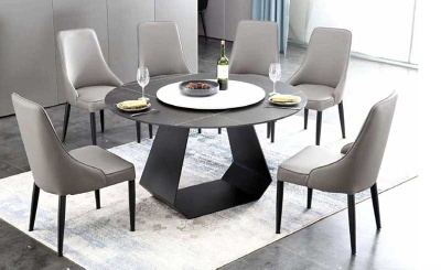 big dining table marble top 6-8person - dinning table