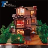 Optimal lift 3D diorama miniature model architecture for property company