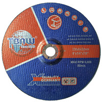 230*6.0*22.2 Three net and double paper ,depressed center grinding wheel