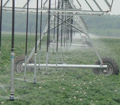 linear center pivot sprinkler irrigation system