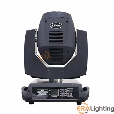 ERA 230w beam 7R moving head is one of classic luminaires in entertainment lighting. Powered by a 7R YODN/ OSRAM discharge lamp, it produces extremely bright and narrow beam to enhance the environment.