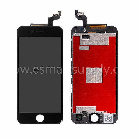 For Apple iPhone 6S LCD Screen and Digitizer Assembly with Frame Replacement - Black - Grade S+ - iphone 6s LCD screen