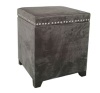 velvet storage ottoman with lid,rectangle shape, strudy structure.