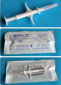 Pet Cat Dog id microchip with resuable injection gun 2.12*12mm