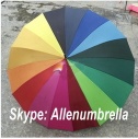 16 color rainbow umbrella