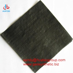 Flat film woven geotextile