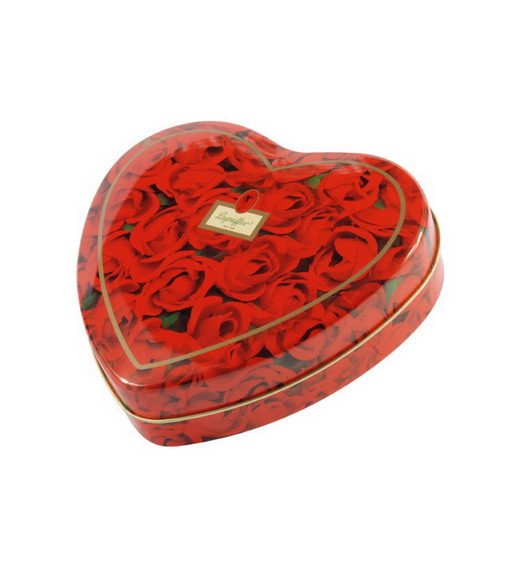 heart tin box chocolate tin box