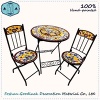 OEM Hand Painted Ceramic Mosaic Top Cast Iron Patio Outdoor Garden Furniture