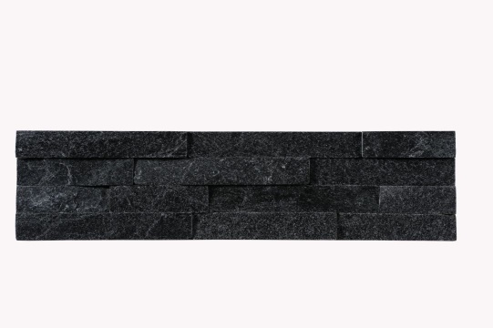 Black quartz culture stone panel