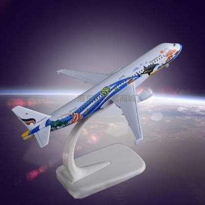 Static Exhibit Airplane Model OEM Airbus 320 Bangkok Airways Metal Crafts Manufacturer Direct Sales