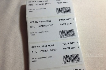 self-adhesive barcode labels