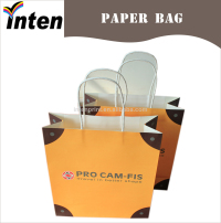 wholesale paper bag  1 with paper rope handle  2 made of kraft paper  3 fine printing  3 offer OEM service