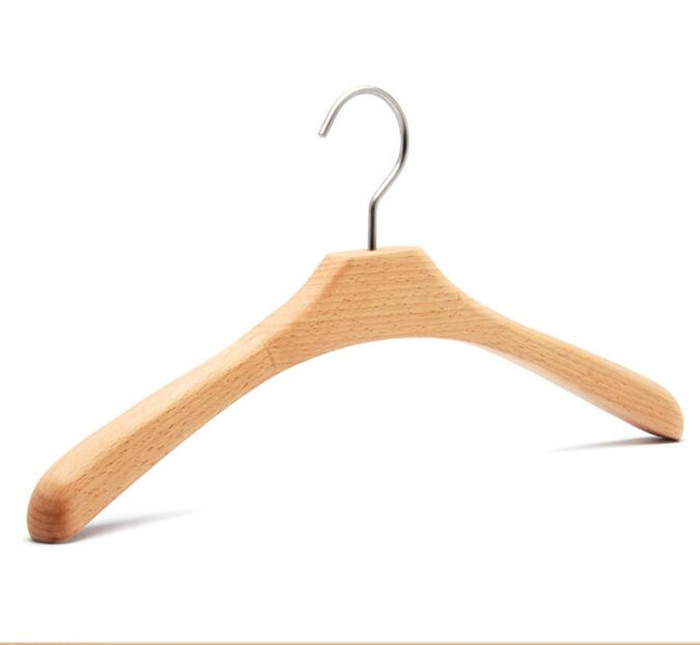 wooden coat hanger with natural color