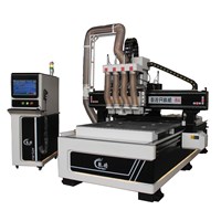 Multi-spindle, CNC engraving machine, woodworking machine, 3D engraving, board furniture, can cut a variety of materials.