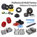 Cheap Custom Molded PU Rubber Plastic Gear Pulley Roller Wheel