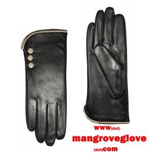 Ladies fashion leather gloves