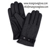 Mens Winter Sheepskin Leather Gloves, Genuine Leather Gloves, Sheep Nappa - MGM-017