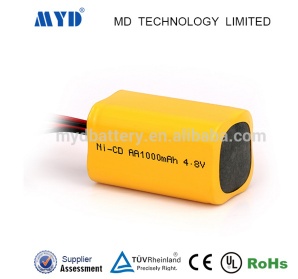 Ni-CD 4.8v 1000mah High performance NiMH 4.8 Volt 1000 mAh NiCd battery pack rechargeable - 15